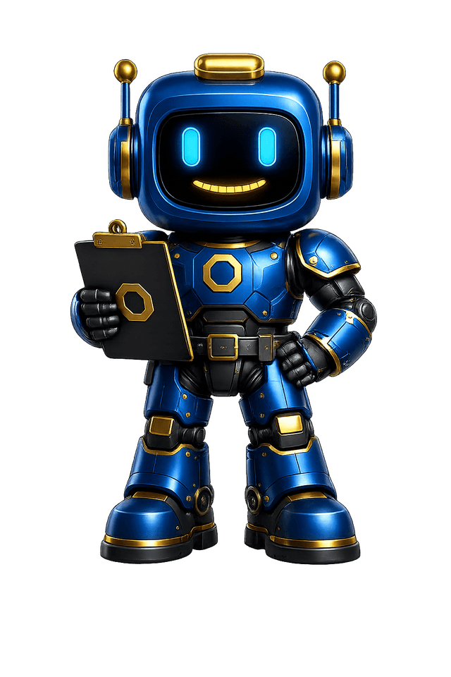 EzMind Forge full body mascot